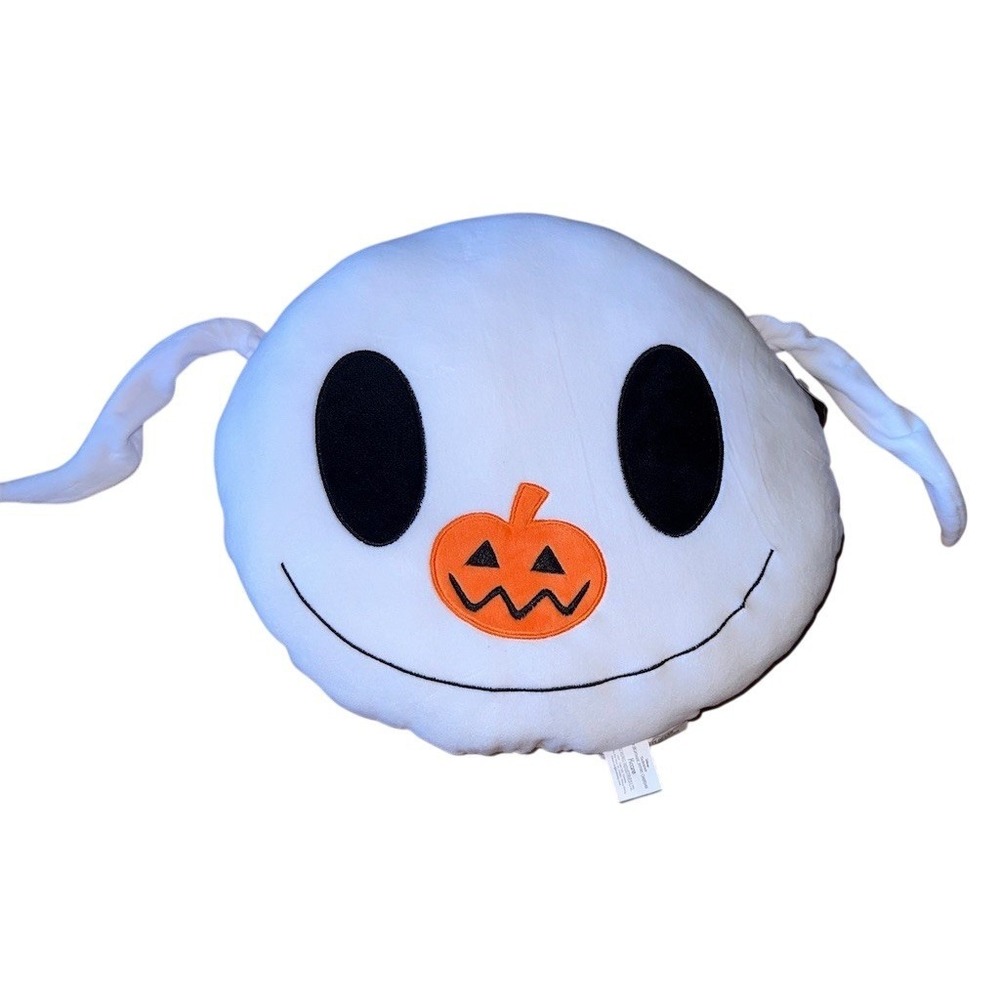 Disney Nightmare Before Christmas Zero Ghost Dog Plush Pillow Pumpkin Halloween